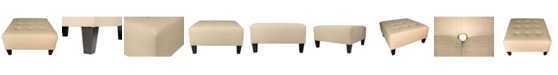 MJL Furniture Designs Max Button Tufted Upholstered Oversized Ottoman